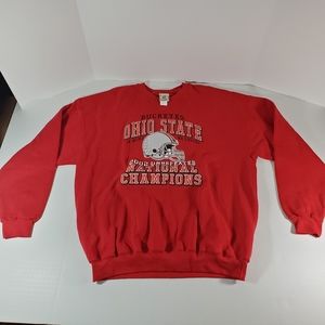 Mens XL Lee Heavyweight Ohio State Sweater 2002 Undefeated Season Buckeyes